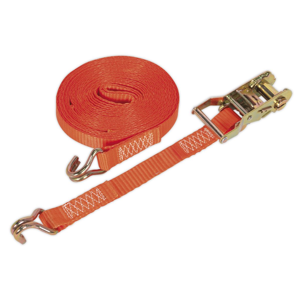 Sealey Ratchet Strap 25mm x 8m Polyester Webbing 1500kg Breaking Strength TD1508J