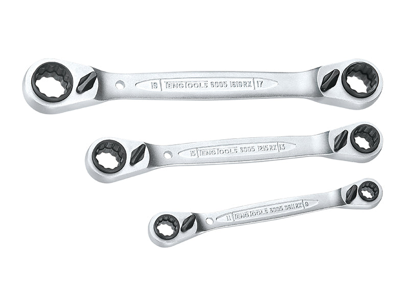 Teng Multi Ratchet Ring Spanner Set of 3 8-19mm TEN6503RX