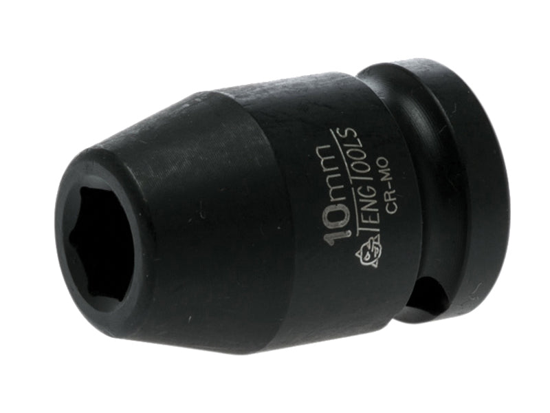 Teng 10mm Impact Socket Hexagon 6 Point 1/2in Drive TEN920510N