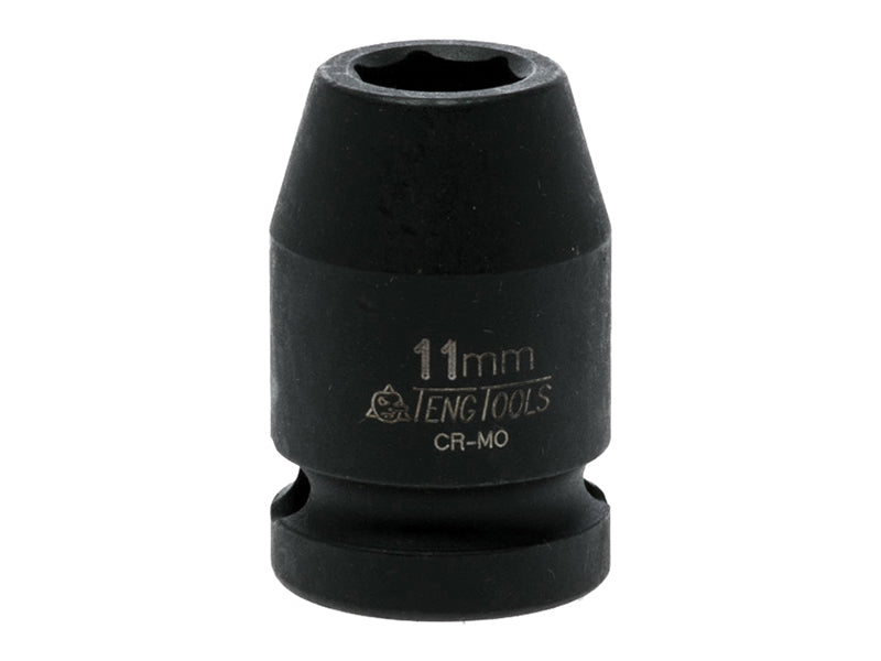 Teng 11mm Impact Socket Hexagon 6 Point 1/2in Drive TEN920511N