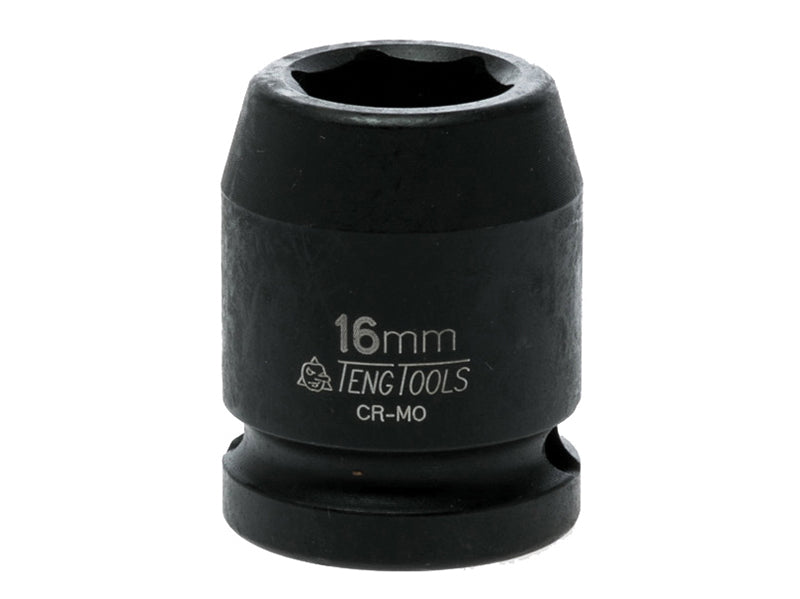 Teng 16mm Impact Socket Hexagon 6 Point 1/2in Drive TEN920516N