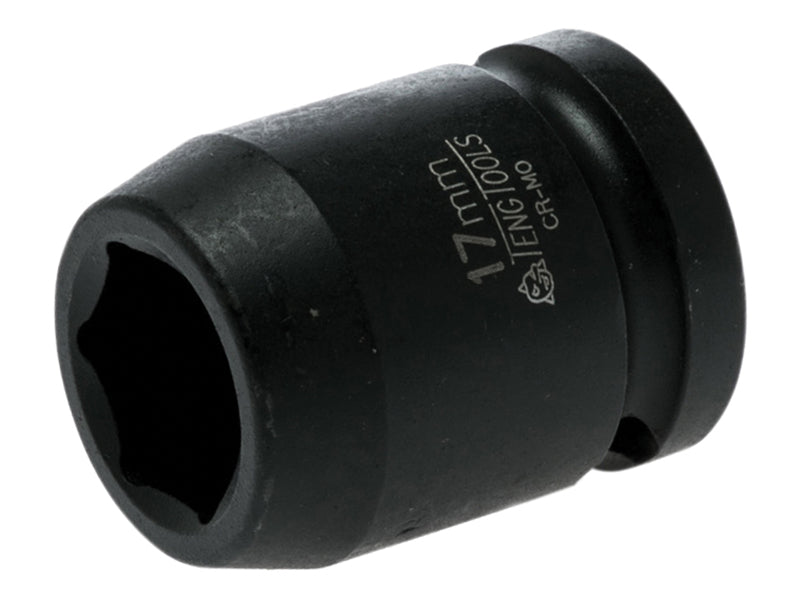 Teng 17mm Impact Socket Hexagon 6 Point 1/2in Drive TEN920517N