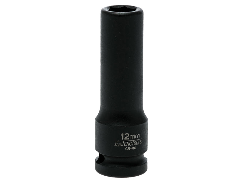 Teng 12mm Deep Impact Socket Hexagon 6 Point 1/2in Drive TEN920612N