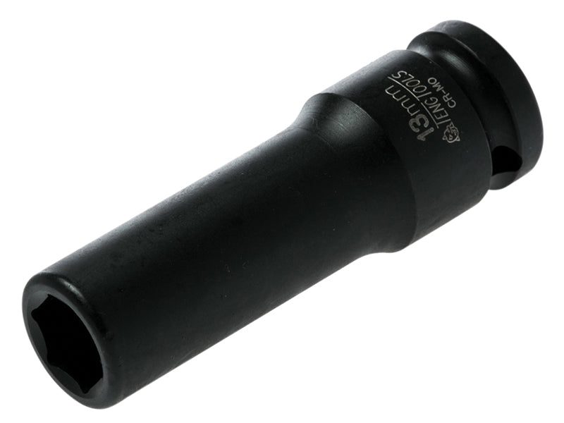 Teng 13mm Deep Impact Socket Hexagon 6 Point 1/2in Drive TEN920613N