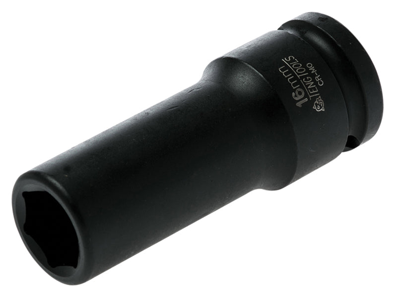 Teng 16mm Deep Impact Socket Hexagon 6 Point 1/2in Drive TEN920616N