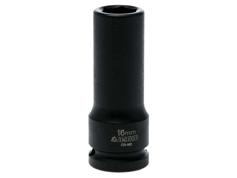 Teng 16mm Deep Impact Socket Hexagon 6 Point 1/2in Drive TEN920616N