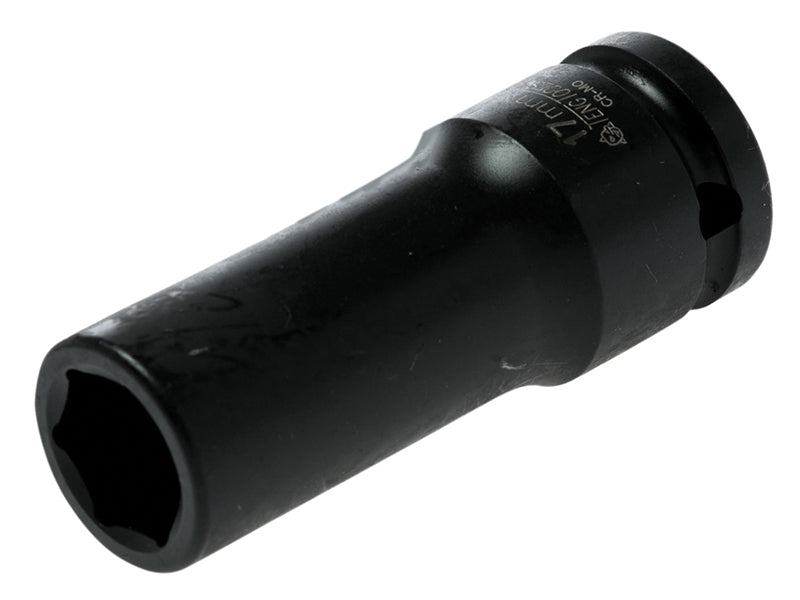 Teng 17mm Deep Impact Socket Hexagon 6 Point 1/2in Drive TEN920617N