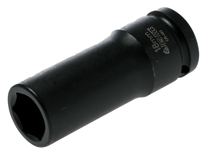 Teng 18mm Deep Impact Socket Hexagon 6 Point 1/2in Drive TEN920618N