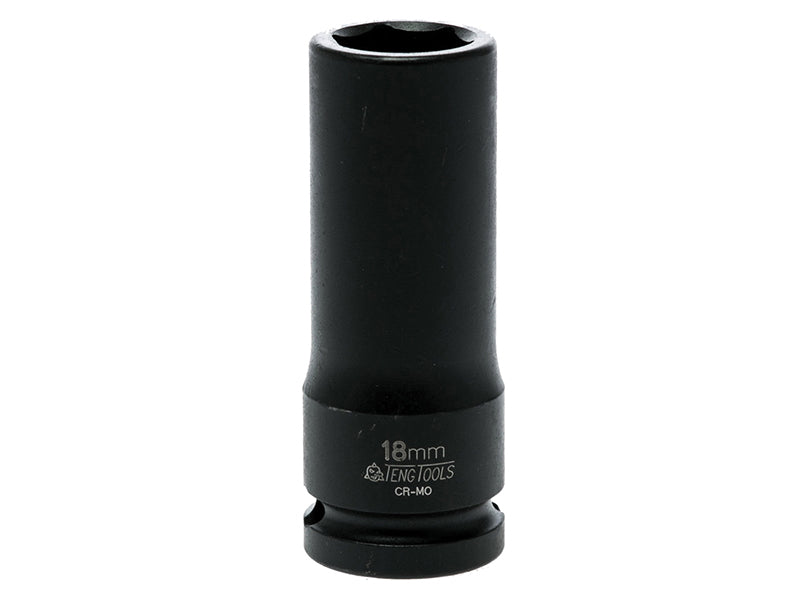 Teng 18mm Deep Impact Socket Hexagon 6 Point 1/2in Drive TEN920618N