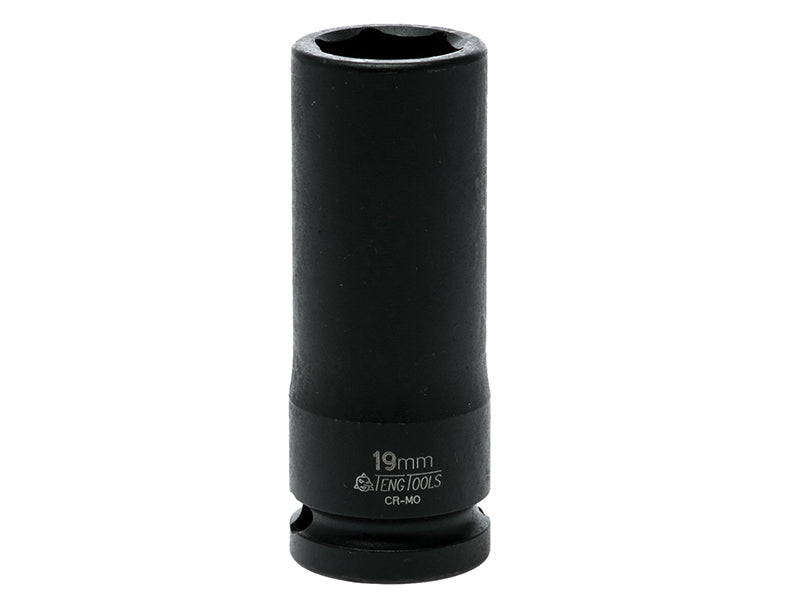 Teng 19mm Deep Impact Socket Hexagon 6 Point 1/2in Drive TEN920619N