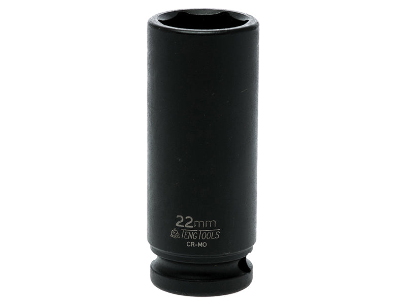 Teng 22mm Deep Impact Socket Hexagon 6 Point 1/2in Drive TEN920622N