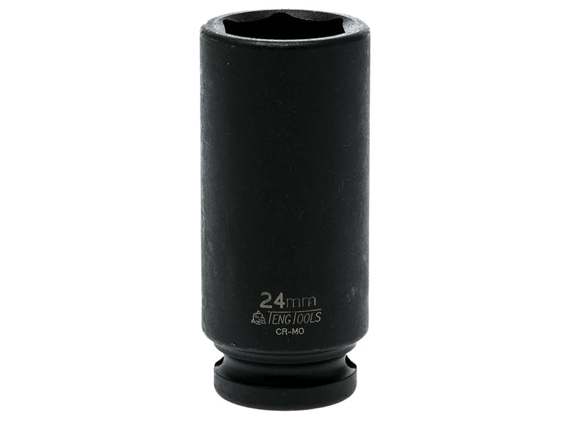 Teng 24mm Deep Impact Socket Hexagon 6 Point 1/2in Drive TEN920624N