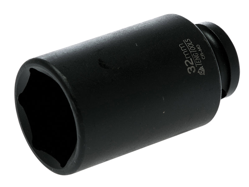 Teng 32mDeep Impact Socket Hexagon 6 Point 1/2in Drive TEN920632N