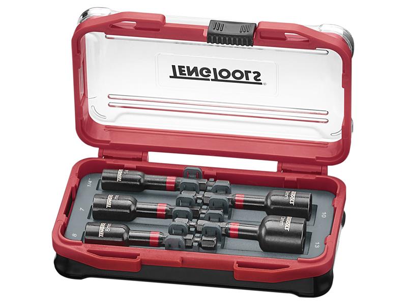 Teng Impact Nut Driver Set 5 Piece Use With Impact Power Tools TBNSI5