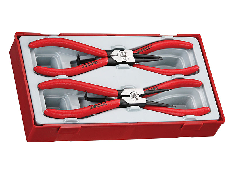 Teng TT47-7 Mega Bite Circlip Pliers Set, 4 Piece TENTT4747