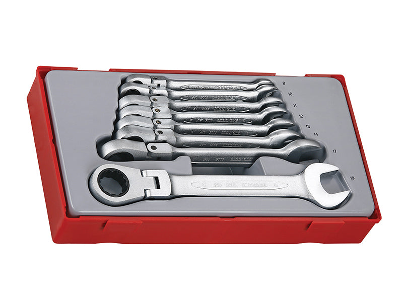 Teng TT6508RF Flexible Ratchet Spanner Set, 8 Piece TENTT6508RF