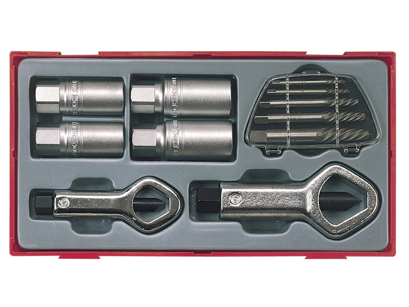 Teng TTSN11 Stud & Nut Remover Set, 11 Piece TENTTSN11
