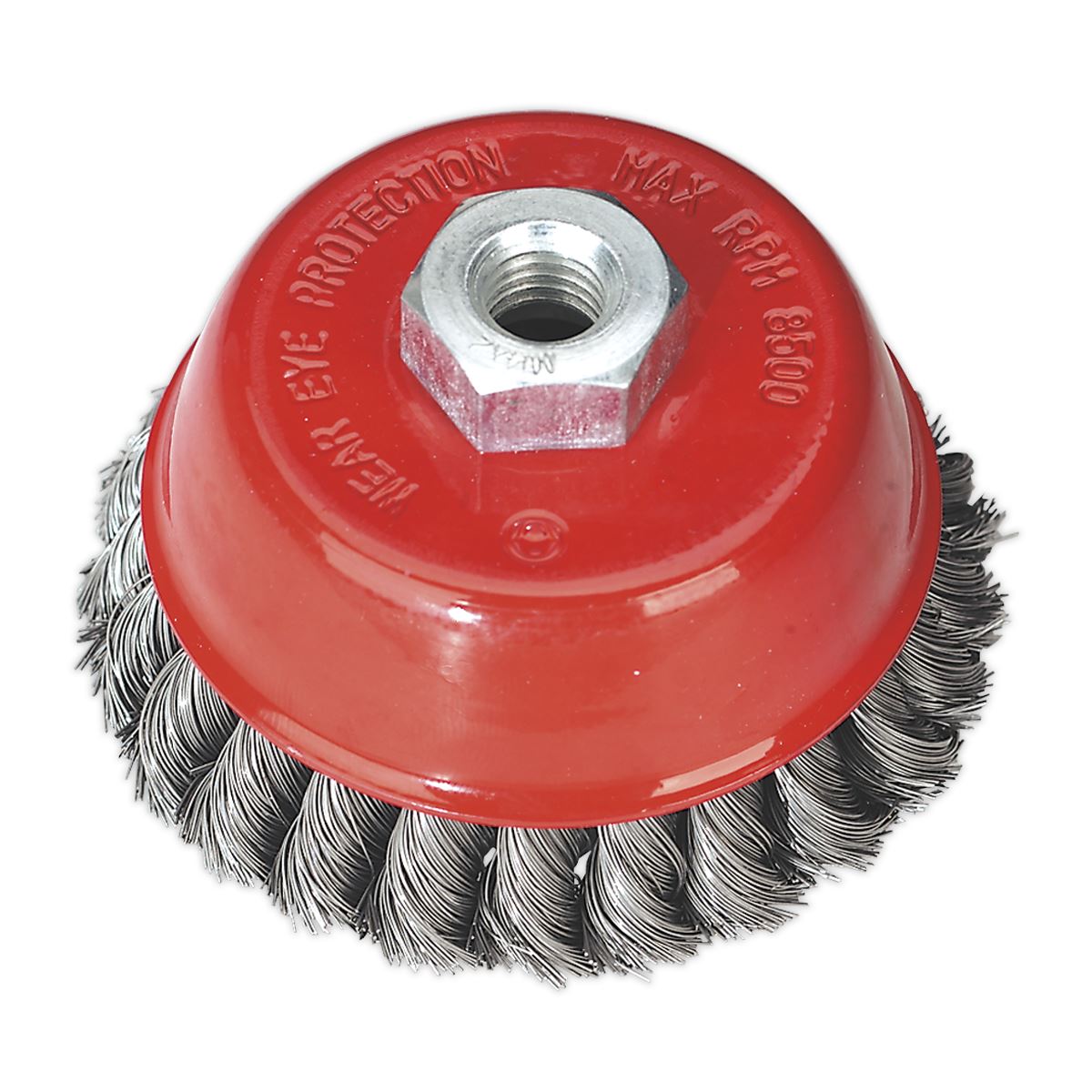 Sealey Twist Knot Wire Cup Brush �100mm M14 x 2mm TKCB100