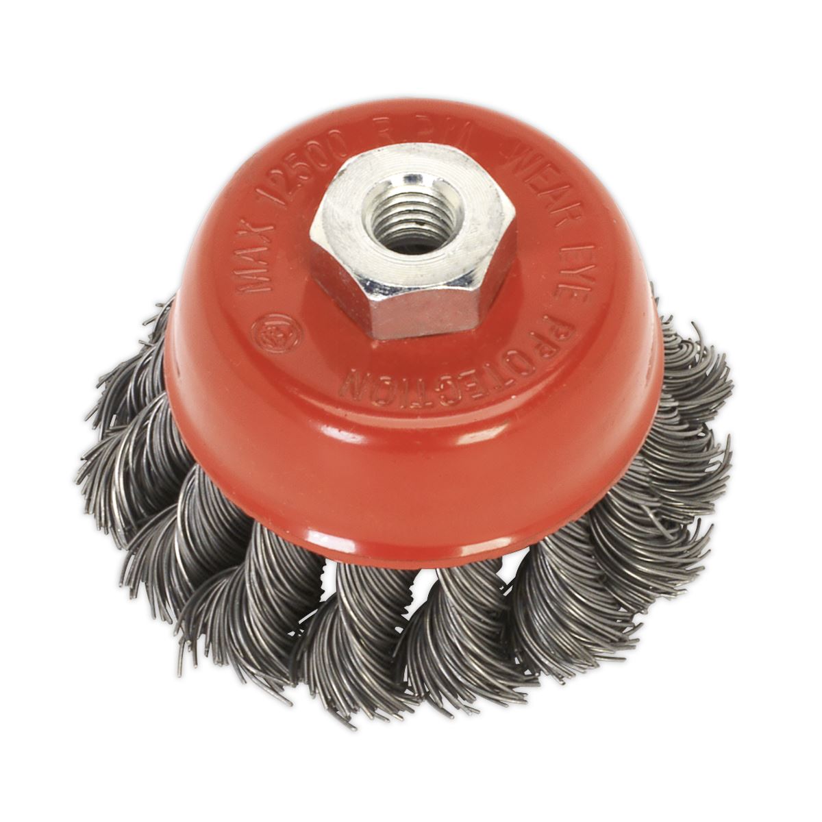 Sealey Twist Knot Wire Cup Brush �65mm M10 x 1.5mm TKCB65