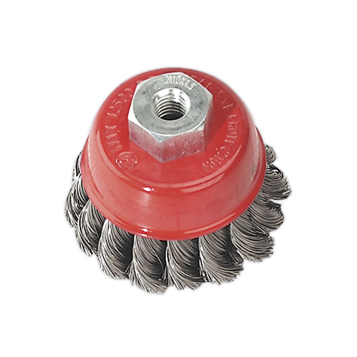 Sealey Twist Knot Wire Cup Brush �65mm M10 x 1.5mm TKCB65