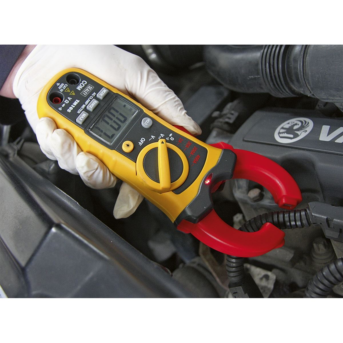 Sealey Professional Auto-Ranging Digital Clamp Meter NCVD - 6-Function TM105