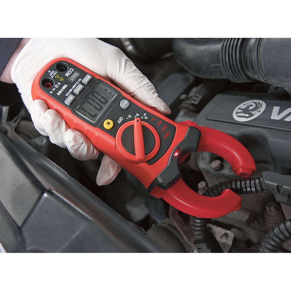 Sealey Professional Auto-Ranging Digital Clamp Meter NCVD - 6-Function TM105