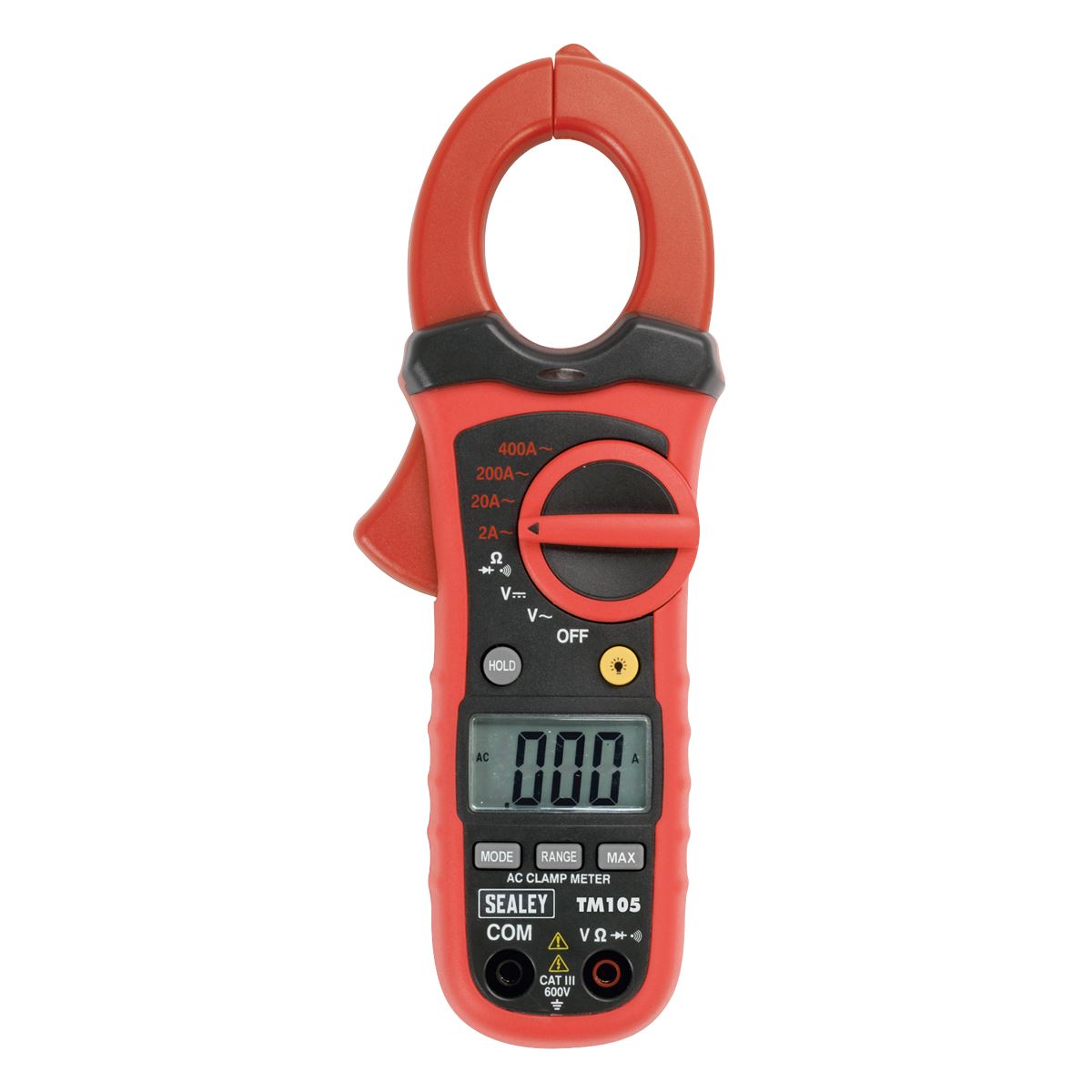 Sealey Professional Auto-Ranging Digital Clamp Meter NCVD - 6-Function TM105