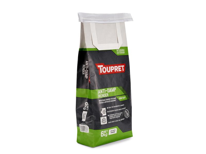 Toupret Anti Damp Render 6kg Interior And Exterior Surfaces TOUTTHUMIB06