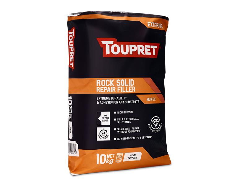 Toupret Rock Solid Repair Filler 10kg Repairs With No Depth Limit TOUTTMUX01