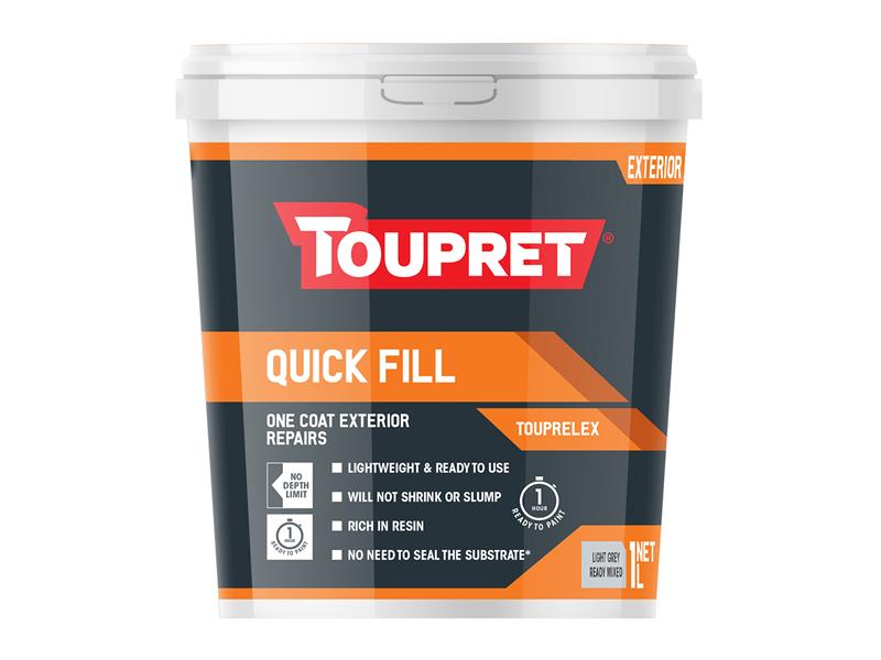 Toupret Quick Fill Exterior 1 litre For Most Surfaces TOUTTTLX01
