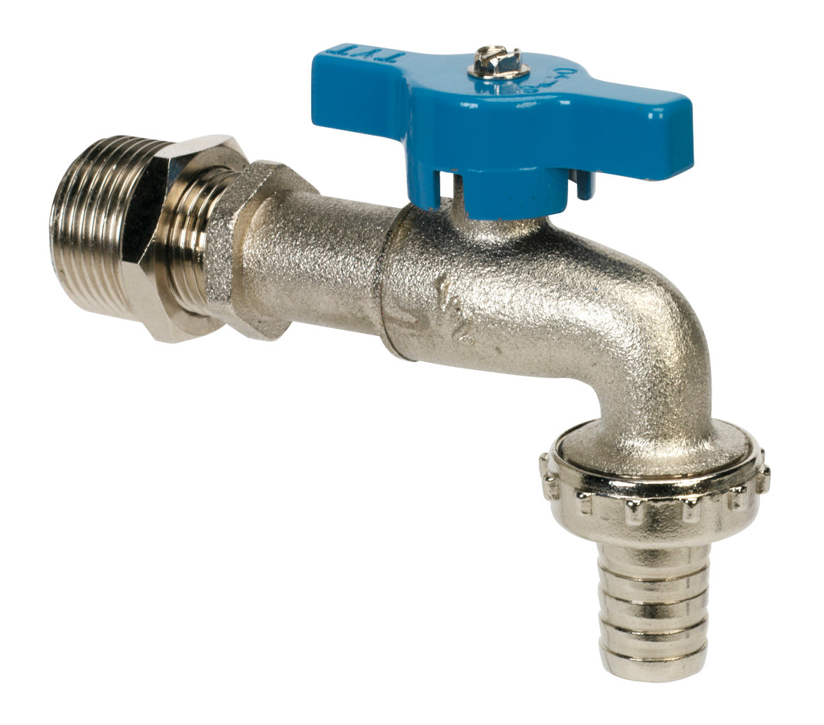 Sealey Drum Tap 1/2" & 3/4"BSP Brass Body Nickel Plated Hose Tail Outlet TP124