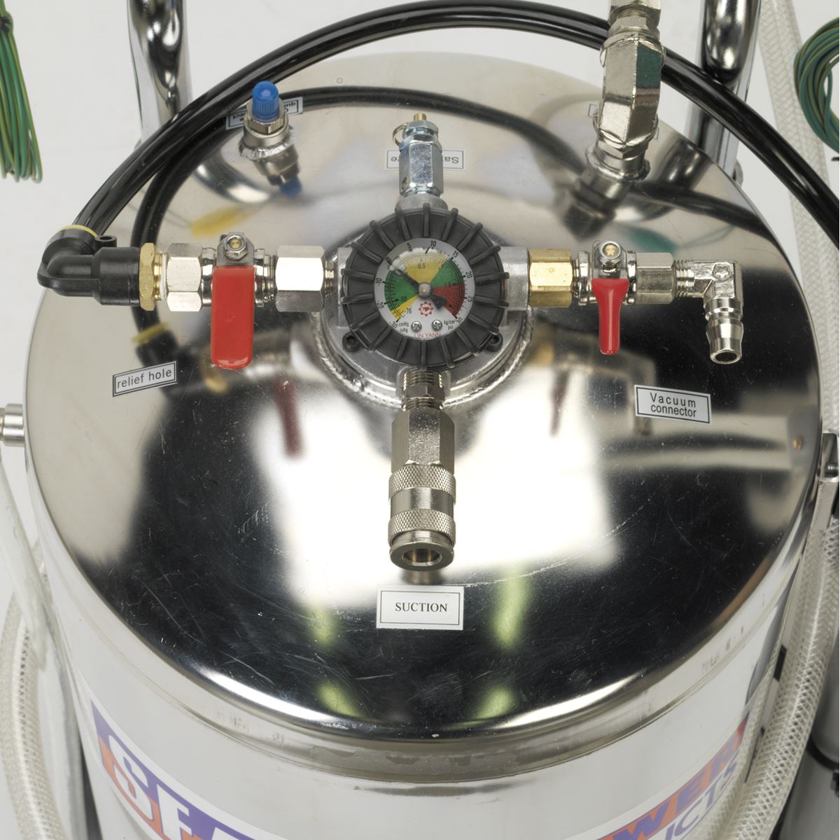 Sealey Air Operated Fuel Drainer 40L Stainless Steel TP200S