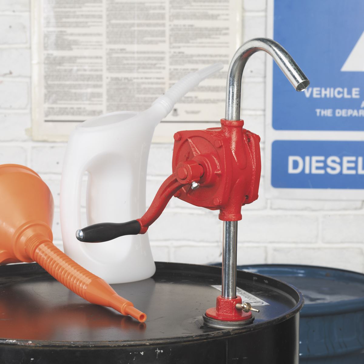Sealey Rotary Oil Drum Pump 0.2L/Revolution TP55