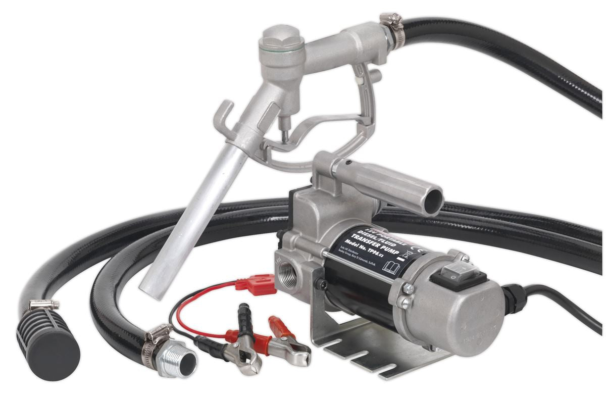 Sealey Diesel/Fluid Transfer Pump Portable 12V TP96