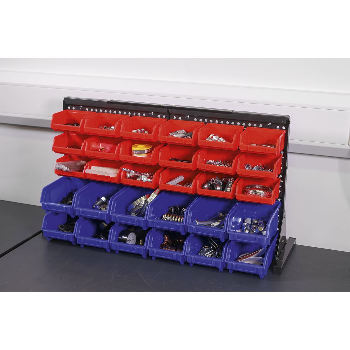 Sealey Bin Storage System Bench Mounting 30 Bins TPS1218