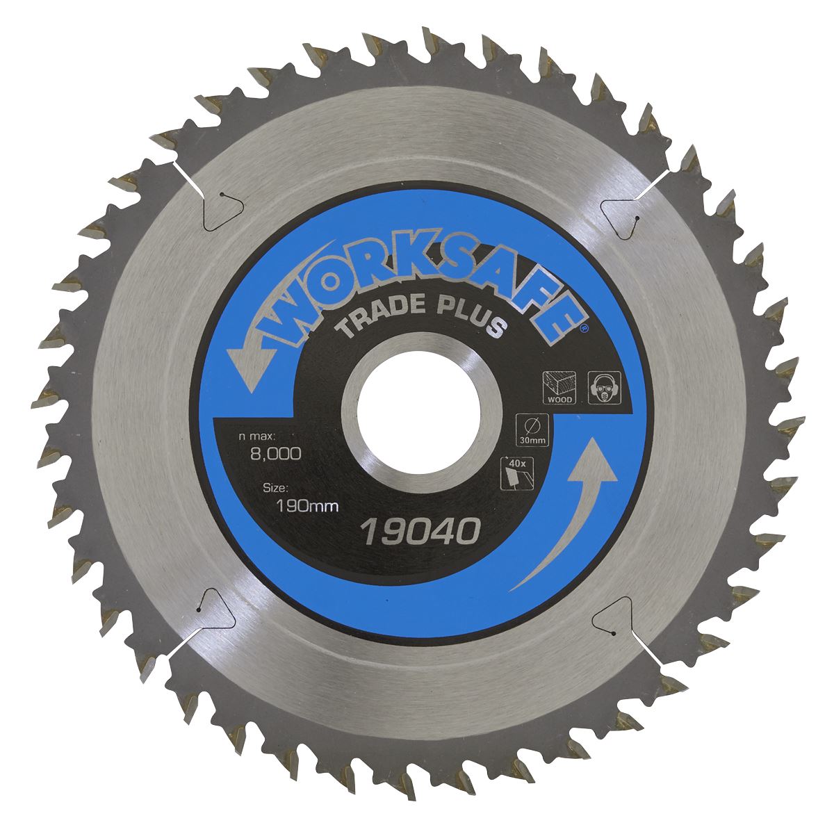 Sealey Trade Plus Circular Saw Blade �190 x 30mm - 40tpu TPS19040