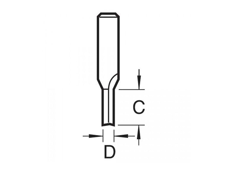 Trend 3/01 x 1/4 TCT Two Flute Cutter 4.0 x 11mm TRE30114TC