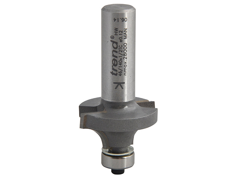 Trend 46/140 x 1/2 TCT Bearing Guided Ovolo & Round Over 9.5mm Radius TRE4614012TC