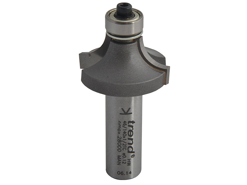 Trend 46/140 x 1/2 TCT Bearing Guided Ovolo & Round Over 9.5mm Radius TRE4614012TC