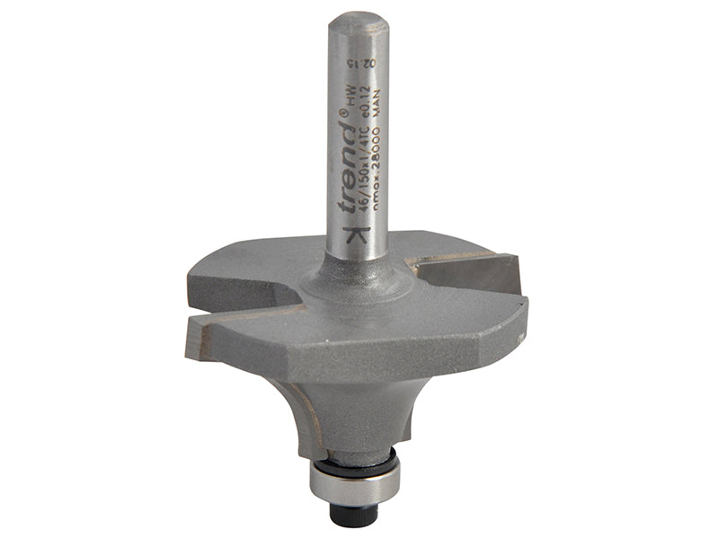 Trend 46/150 x 1/4 TCT Bearing Guided Ovolo & Round Over 12.7mm Radius TRE4615014TC