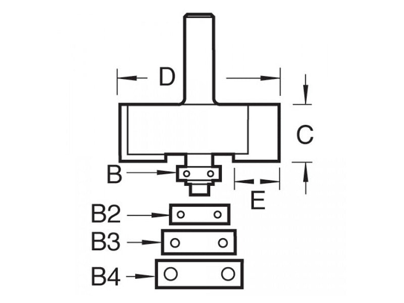 Trend 46/39 x 1/2 TCT Bearing Guided Rebate Set 35 x 12.7mm TRE463912TC