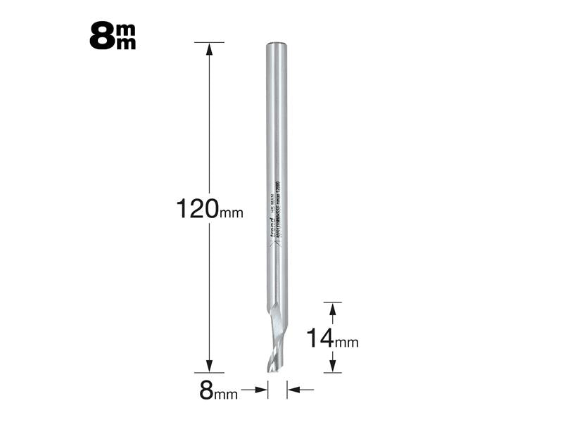 Trend 50/51 x 8mm HSSE Helical Plunge Bit 8mm TRE50518HSE