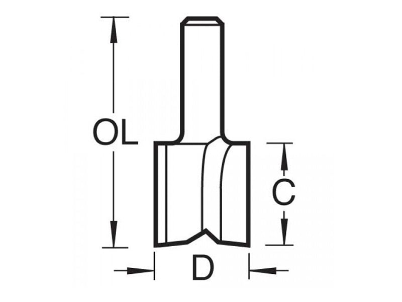 Trend 5/1 x 1/4 TCT Hinge Recessor 12.7 x 19mm TRE5114TC