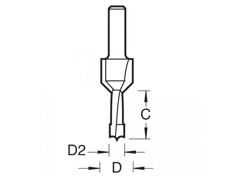 Trend 62/10 x 1/4 TCT Drill / Countersink / Counterbore TRE621014TC
