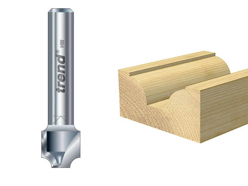 Trend 7/01 x 1/4 TCT Ovolo & Round Over 2.5mm Radius TRE70114TC