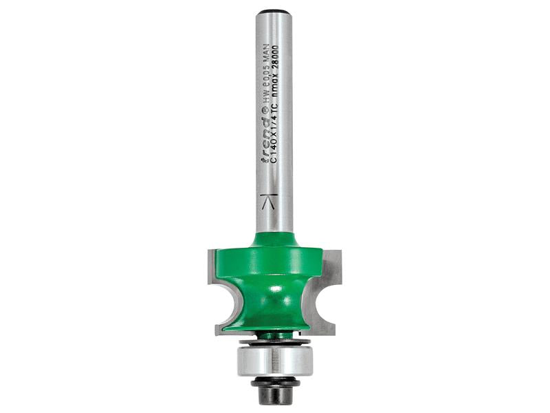 Trend C140 x 1/4 TCT Bearing Guided Corner Bead 3.2mm Radius TREC14014TC