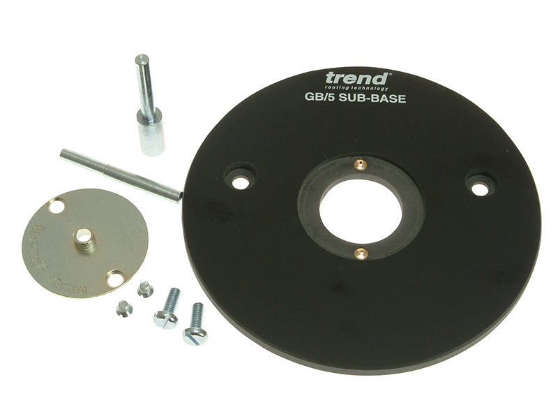 Trend GB5 Sub Base C/W Bush & 2 Pins TREGB5