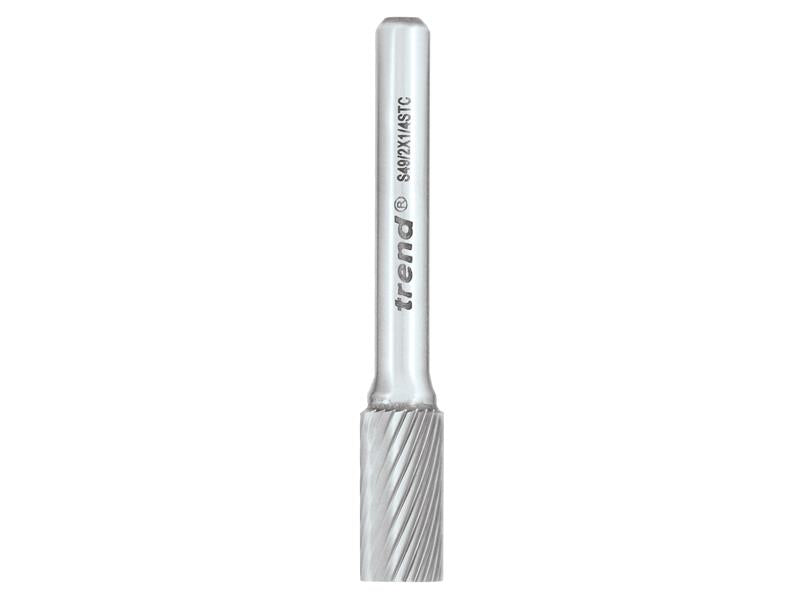 Trend S49/2 x 1/4 STC Solid Carbide Cylinder Burr 10 x 20mm TRES49214TC