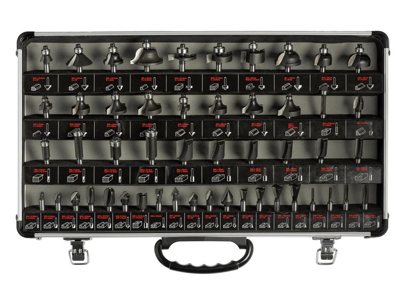 Trend 1/4in TCT Router Bit Starter Set, 50 Piece TRESET50PC14