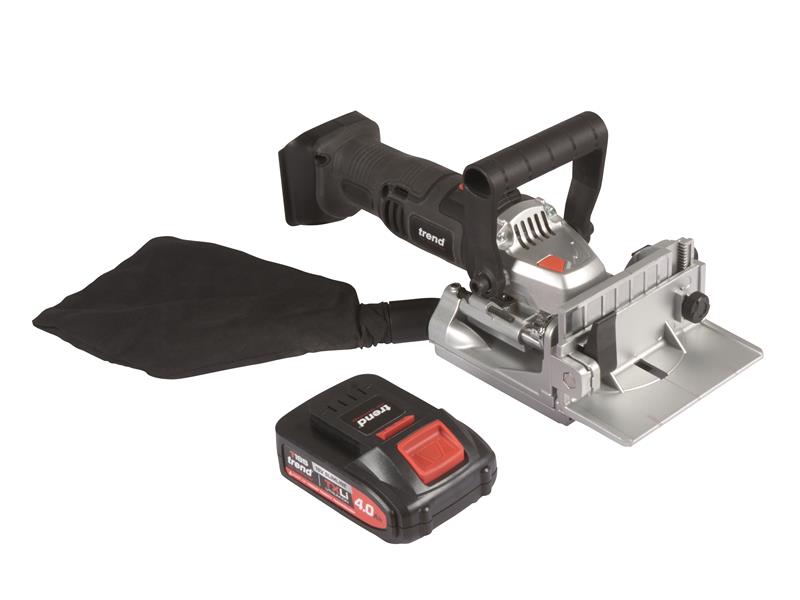 Trend T18S/BJK1 Biscuit Jointer 18V 1 x 4.0Ah Li-ion TRET18SBJK1
